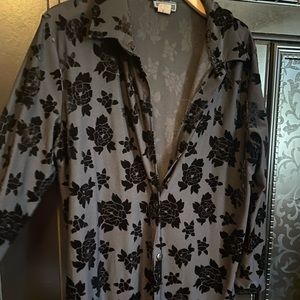 Floral button up